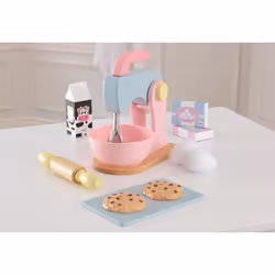 KidKraft Wooden Baking Set - Pastel, Girl, Multicolour, 120 mm, 120 mm, 220 mm, 1.3 kg