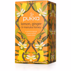 Pukka Organic Tea, Lemon, ginger and Manuka Honey, 20 Count (Pack of 6) by Pukka Organic Tea