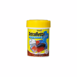 TetraBetta PLUS Floating Mini Pellets, Fish Food With Natural Color Enhancer