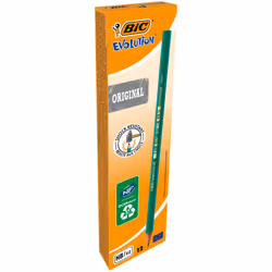 Bic Ecolutions Evolution 650 HB Pencil Green 12 Count (Pack of 1)