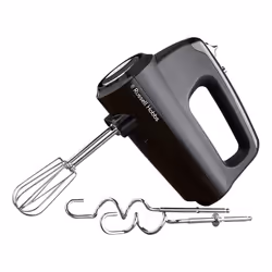 Russell Hobbs 24672 Desire Hand Mixer Electric Hand Whisk and Dough Mixer Attachments Matte Black 350 W