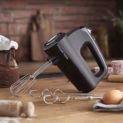 Russell Hobbs 24672 Desire Hand Mixer Electric Hand Whisk and Dough Mixer Attachments Matte Black 350 W