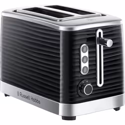 Russell Hobbs 24382 Inspire High Gloss Plastic Four Slice Toaster - Black, Kettle and 2 Slice Toaster