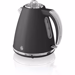 Swan SK19020ON, Retro 1.5 Litre Jug Kettle with 360 Degree Rotational Base, 3KW, Orange -  Black