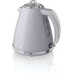 Swan SK19020ON, Retro 1.5 Litre Jug Kettle with 360 Degree Rotational Base, 3KW, Orange - Grey