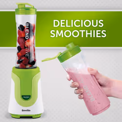 Breville Blend Active Personal Blender & Smoothie Maker with 2 Portable Blending Bottles (600 ml) - Green, Blend Active