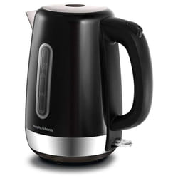 Morphy Richards 102786 Brushed Equip Stainless Steel Jug Kettle, 3000 W, 1.7 Litre, Brushed - Black
