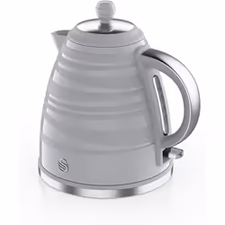 Swan SK31050WN, Symphony 1.7 Litre Jug Kettle with Rapid Boil, 3000 Watts, White - Grey