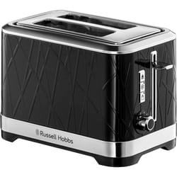 Russell  Hobbs 28100 Structure Toaster, 4 Slice - Contemporary Design Featuring Lift and Look with Frozen - Black, 2 Slice Toaster
