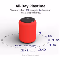 Bluetooth speakers 5.0, Tronsmart T6 Mini 15W Wireless Portable Outdoor Speaker with 24 Hrs Playtime, 360Â° TWS Stereo Sound, Extra Bass - Red