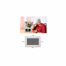 Dementia Clocks 7 Inches Calendar Clocks Day Date Clock Digital Clock with Large Clear Digits Display, Alarm Clock With HD Digital Photo Frame (7