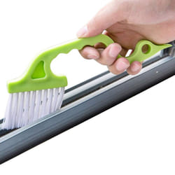 Trycooling Hand-held Groove Gap Cleaning Tools Door Window Track Kitchen Cleaning Brushes (Random Color-Blue  Green  Pink) (1 Pc)
