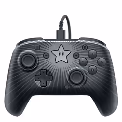 PDP Faceoff Wired Pro Controller- Star Mario, Gamepad, Nintendo Switch, Home button, Turbo button, Analogue / Digital, Wired, ...