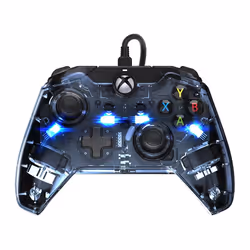 PDP Afterglow Black, Blue, Transparent USB Gamepad Analogue / Digital Xbox One, Xbox Series S, Xbox Series X - Additional view 8