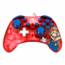 PDP Rock Candy: Mario Punch, Gamepad, Nintendo Switch, Nintendo Switch Lite, Nintendo Switch OLED, D-pad, Menu button, Analog ...
