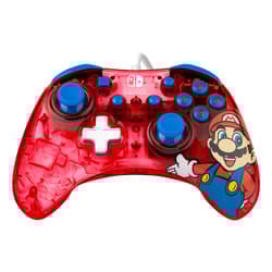 PDP Rock Candy: Mario Punch Red, Translucent USB Gamepad Analogue / Digital Nintendo Switch, Nintendo Switch Lite, Nintendo Switch OLED