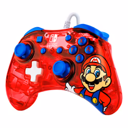 PDP Rock Candy: Mario Punch Red, Translucent USB Gamepad Analogue / Digital Nintendo Switch, Nintendo Switch Lite, Nintendo Switch OLED - Additional view 5