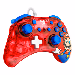 PDP Rock Candy: Mario Punch Red, Translucent USB Gamepad Analogue / Digital Nintendo Switch, Nintendo Switch Lite, Nintendo Switch OLED - Additional view 6