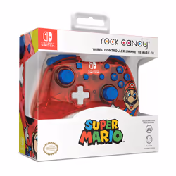 PDP Rock Candy: Mario Punch Red, Translucent USB Gamepad Analogue / Digital Nintendo Switch, Nintendo Switch Lite, Nintendo Switch OLED - Additional view 8