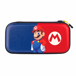PDP Slim Deluxe: Power Pose Mario, Hardshell case, Nintendo, Blue, Red, Nintendo Switch, Nintendo Switch Lite, Nintendo Switc ...