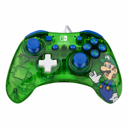 PDP Rock Candy: Luigi Lime, Gamepad, Nintendo Switch, Nintendo Switch Lite, Nintendo Switch OLED, D-pad, Menu button, Analogu ...