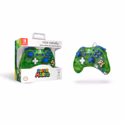 PDP Rock Candy: Luigi Lime Blue, Green, Translucent USB Gamepad Analogue / Digital Nintendo Switch, Nintendo Switch Lite, Nintendo Switch OLED - Additional view 7