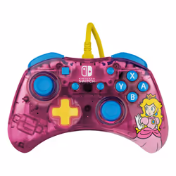 PDP Rock Candy: Bubblegum Peach Pink, Translucent USB Gamepad Analogue / Digital Nintendo Switch, Nintendo Switch Lite, Nintendo Switch OLED - Additional view 3