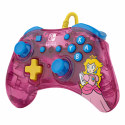 PDP Rock Candy: Bubblegum Peach Pink, Translucent USB Gamepad Analogue / Digital Nintendo Switch, Nintendo Switch Lite, Nintendo Switch OLED - Additional view 5