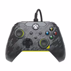 PDP Wired Controller: Electric Carbon - Xbox Series X|S, Xbox One, Xbox, Windows 10/11, Gamepad, PC, Xbox One, Xbox Series S, ...