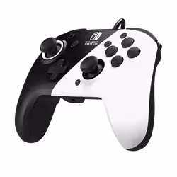 PDP Faceoff Deluxe+ Audio Wired Controller: Black & White