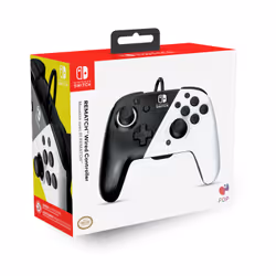 PDP Faceoff Deluxe+ Audio Wired Controller: Black & White - Additional view 7