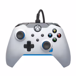 PDP Wired Controller: Ion White - Xbox Series X|S, Xbox One, Xbox, Windows 10/11, Gamepad, PC, Xbox One, Xbox Series S, Xbox ...