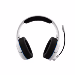 PDP AIRLITE Pro Wireless Headset: Frost White For PlayStation 5, PlayStation 4, Wireless, Gaming, Headset, Black, White