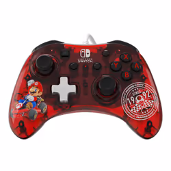 PDP Rock Candy: Mario Punch Red, Translucent USB Gamepad Analogue / Digital Nintendo Switch, Nintendo Switch Lite, Nintendo Switch OLED - Additional view 3