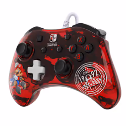PDP Rock Candy: Mario Punch Red, Translucent USB Gamepad Analogue / Digital Nintendo Switch, Nintendo Switch Lite, Nintendo Switch OLED - Additional view 5