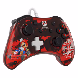 PDP Rock Candy: Mario Punch Red, Translucent USB Gamepad Analogue / Digital Nintendo Switch, Nintendo Switch Lite, Nintendo Switch OLED - Additional view 6