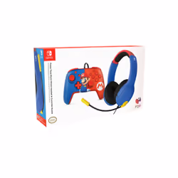 PDP AIRLITE Wired Headset & REMATCH Wired Controller Bundle: Mario Dash, For Nintendo Switch, Nintendo Switch - OLED Model, G ...