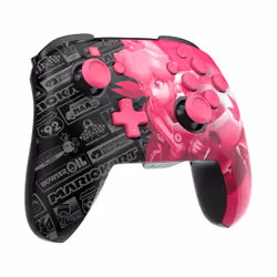 PDP Rematch Glow Black, Pink Gamepad Analogue / Digital Nintendo Switch, Nintendo Switch OLED