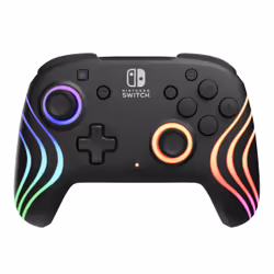 PDP Afterglow Wave, Gamepad, Nintendo Switch, Nintendo Switch Lite, Nintendo Switch OLED, D-pad, Menu button, Share button, A ...