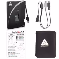 Apricorn Aegis Bio external hard drive 2 TB 5400 RPM USB Type-A 3.2 Gen 1 (3.1 Gen 1) Black - Additional view 4