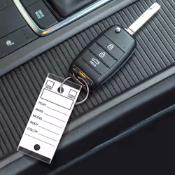 Versa-Tags Two Packs of 250 Dealership Key Tags Bulk - Genuine Versa-tag Key Tags  Self-Protecting  2 Boxes Car Key Tags with Ring Included  Automotiv