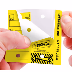 Versa-Tags Two Packs of 250 Dealership Key Tags Bulk - Genuine Versa-tag Key Tags  Self-Protecting  2 Boxes Car Key Tags with Ring Included  Automotiv