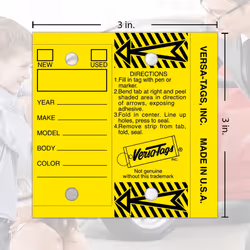 Versa-Tags Two Packs of 250 Dealership Key Tags Bulk - Genuine Versa-tag Key Tags  Self-Protecting  2 Boxes Car Key Tags with Ring Included  Automotiv