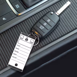 Versa-Tags Two Packs of 250 Dealership Key Tags Bulk - Genuine Versa-tag Key Tags  Self-Protecting  2 Boxes Car Key Tags with Ring Included  Automotiv