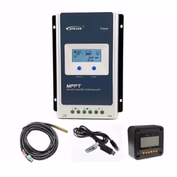 EPSolar MPPT Solar Charge Controller Ultra Fast Power Point Tracking EPEver - 40A Tracer 4210 Kit with MT50 Screen, temp and  ...