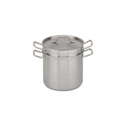 Royal Industries Double Boiler with Lid  8 qt  94 x 75 HT  Stainless Steel  Commercial Grade  NSF Certified