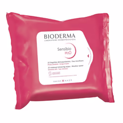 Bioderma - Sensibio H2O - Biodegradables Wipes - Cleansing and Make-Up Removing - Skin Soothing - for Sensitive Skin - 25 Wip ...