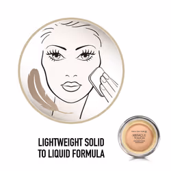 Max Factor Miracle Touch Skin Smoothing Foundation, 45 Warm Almond