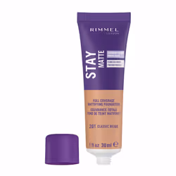 Rimmel London Stay Matte Foundation, 201 Classic Beige, 30 ml