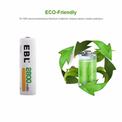 EBL 16 Pack AA Rechargeable Batteries 2800mAh High Performance Ni-MH Batteries